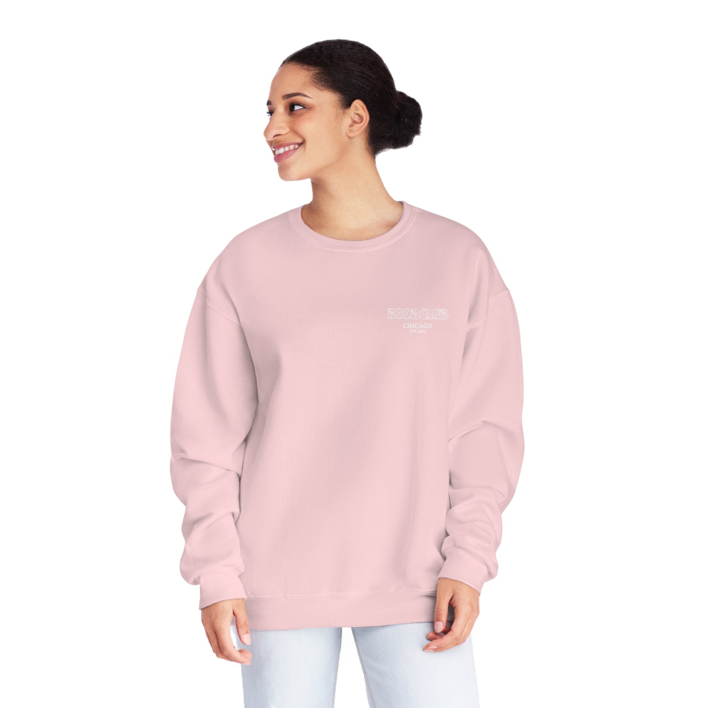 Pink Unisex NuBlend® Crewneck Sweatshirt