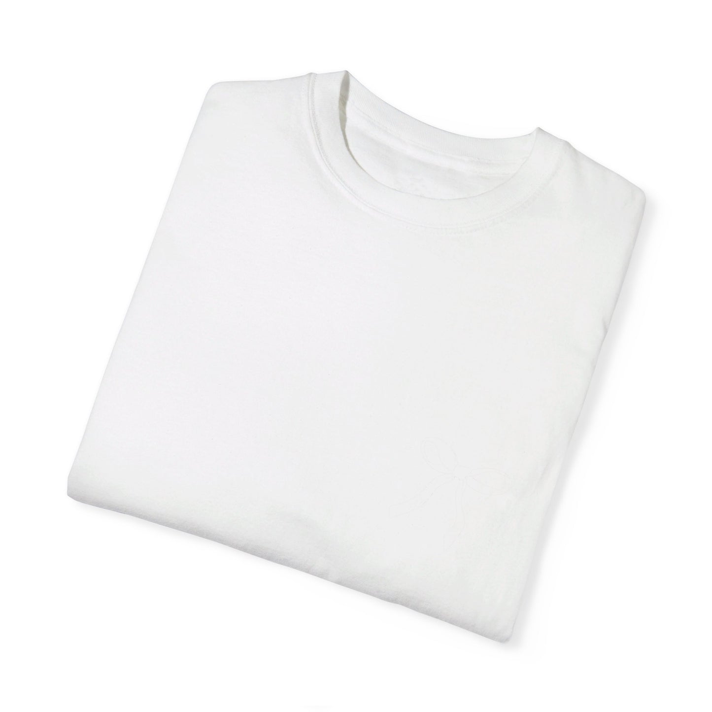 Inverted Color of Unisex Garment-Dyed T-shirt