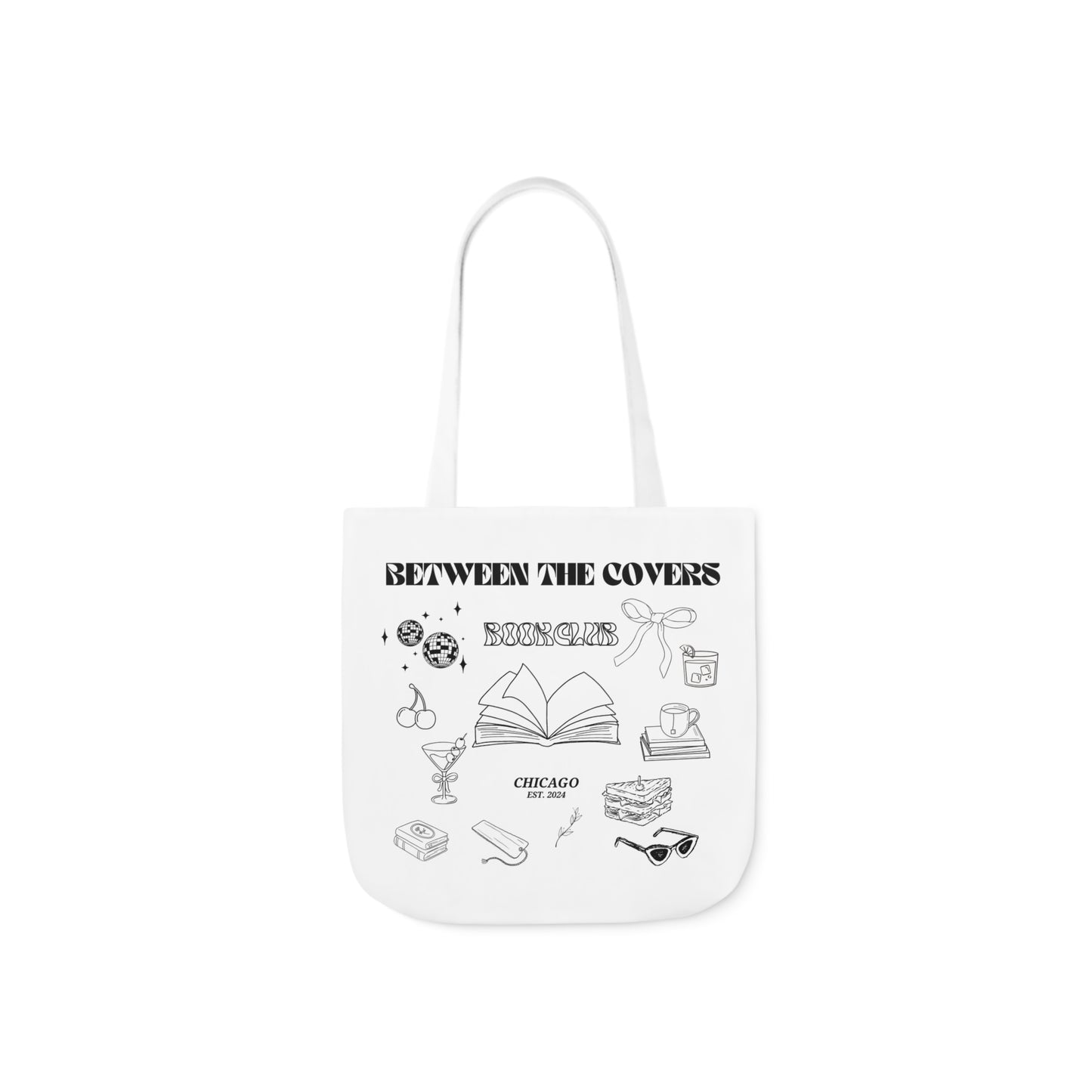 Canvas Tote Bag (black writing) double sided