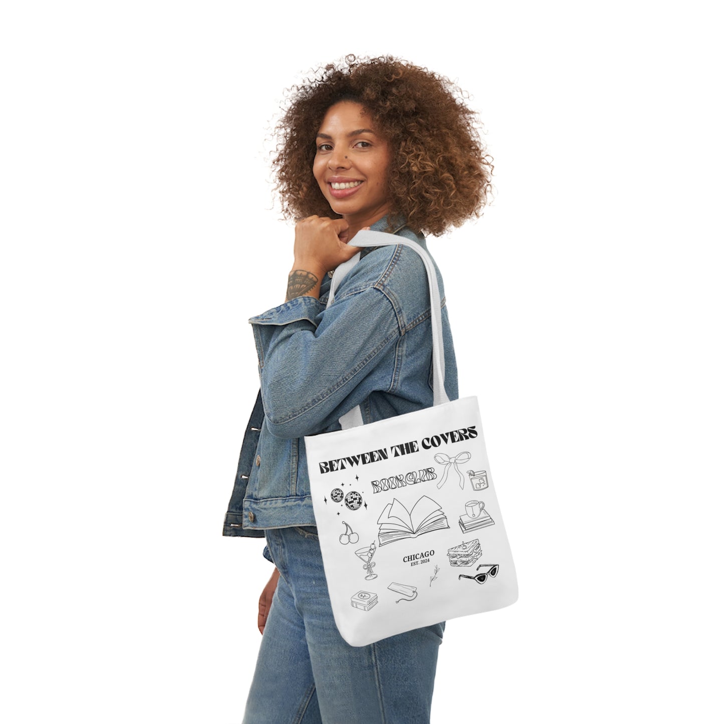 Canvas Tote Bag (black writing) double sided