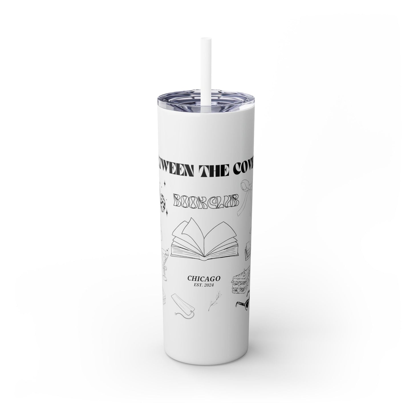 Skinny Tumbler with Straw, 20oz