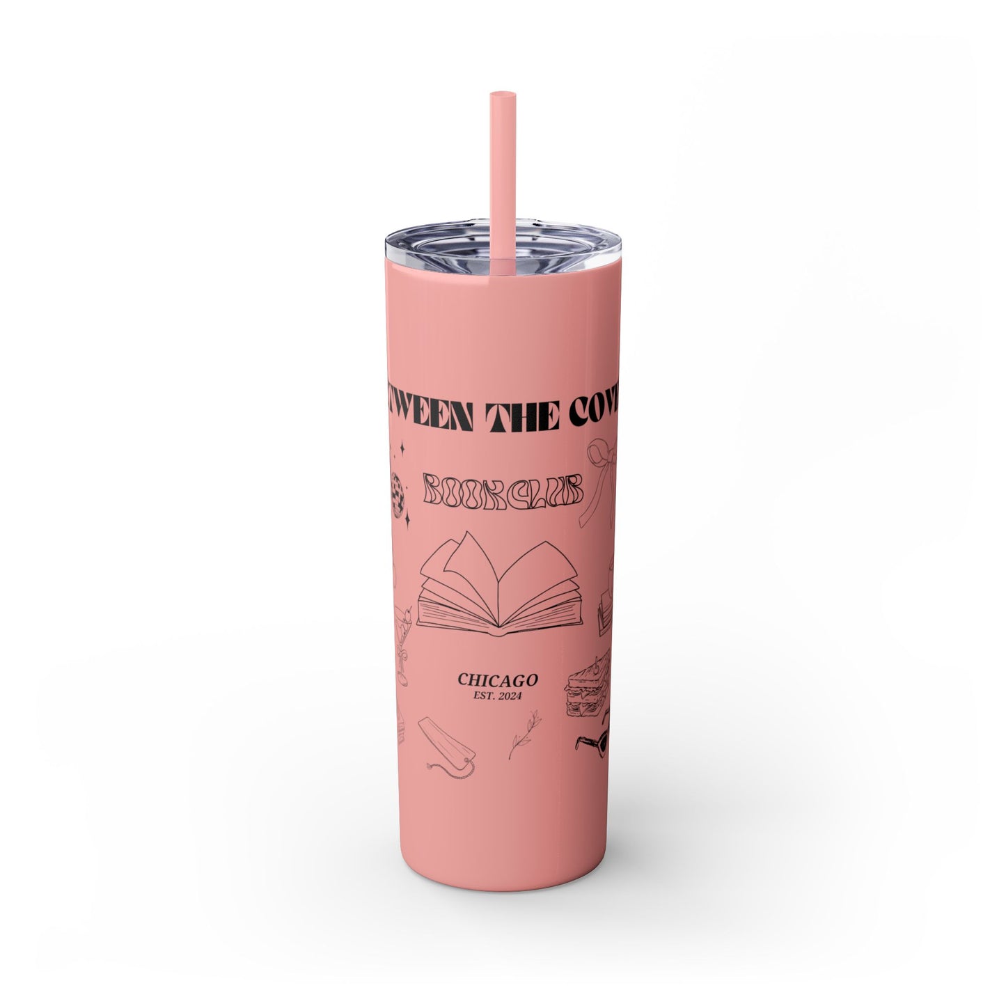 Skinny Tumbler with Straw, 20oz